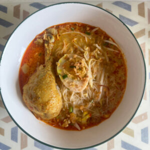 Thai Chicken Curry Noodle Soup - Ran Ni Biy Lumpini Bangkok - ThaiFoodHalal.com